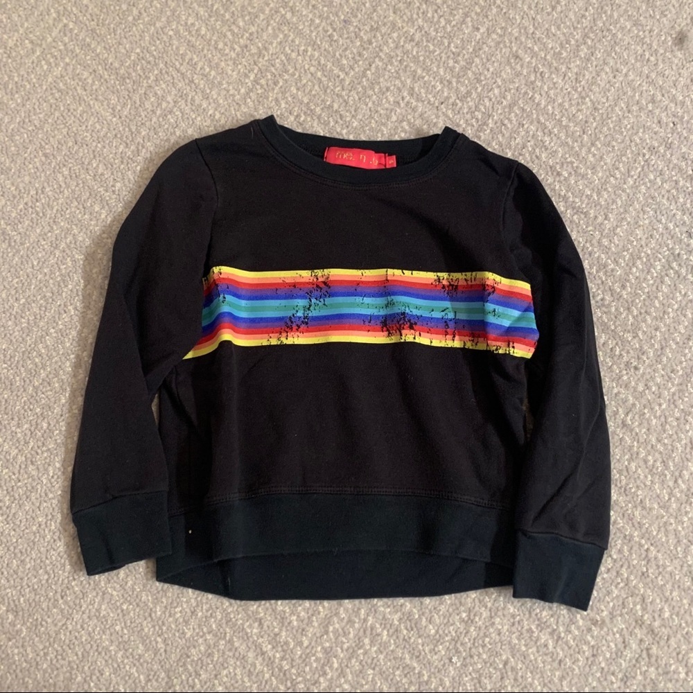 me.n.u Rainbow Stripe Sweatshirt 6
